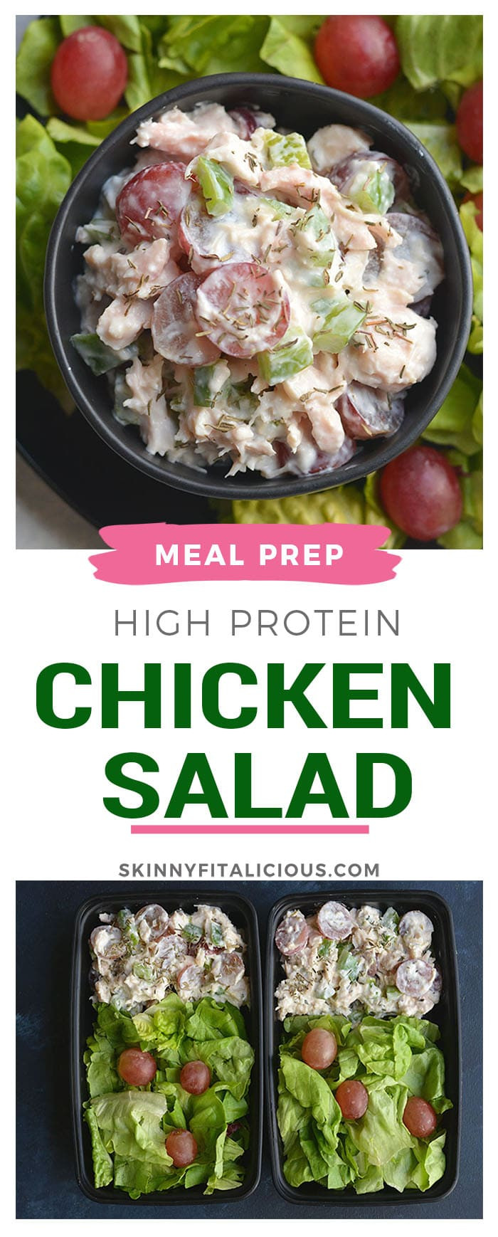 Low Calorie Meal Prep Recipes
 Meal Prep High Protein Chicken Salad GF Low Cal