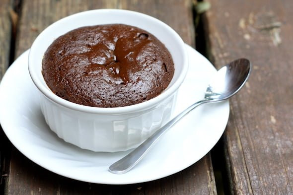 Low Calorie Mug Cake
 130 calorie chocolate peanut butter microwave cake