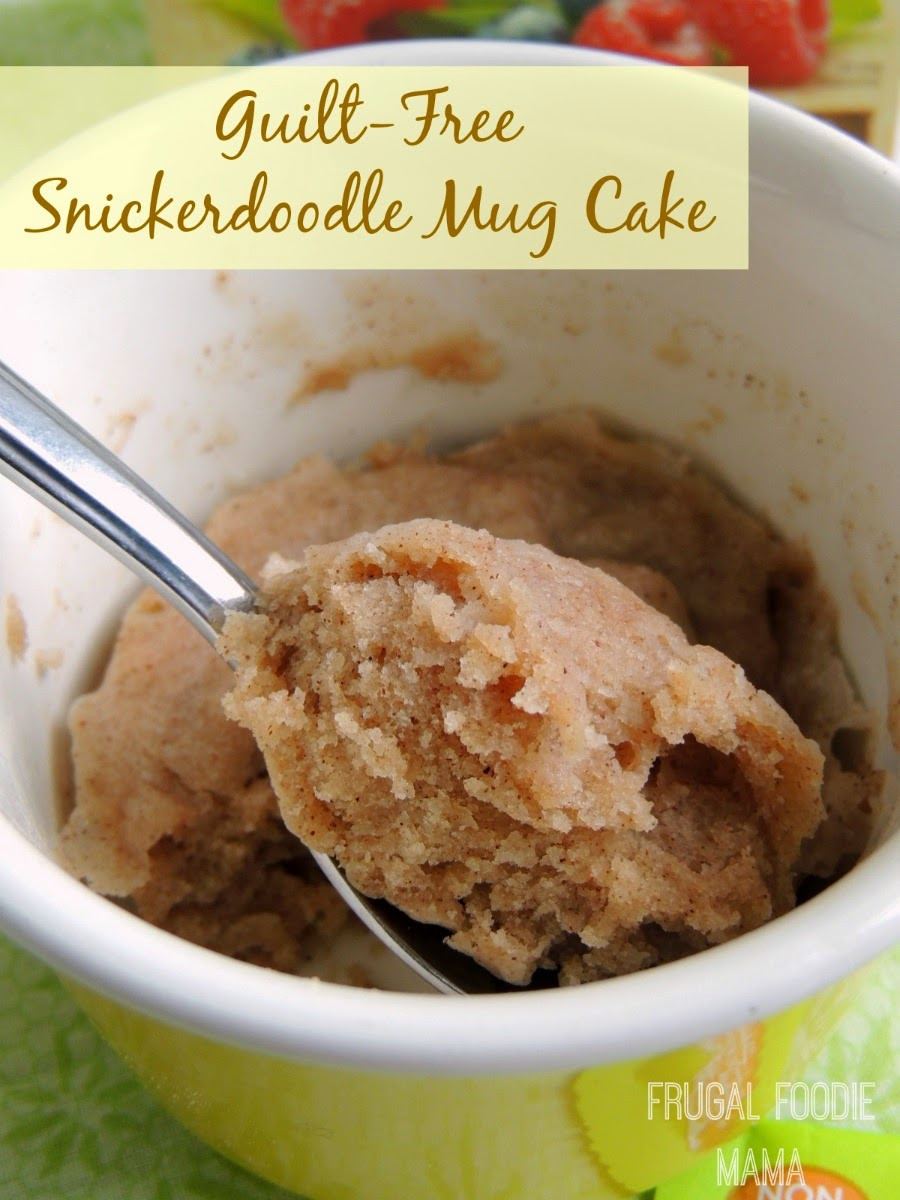 Low Calorie Mug Cake
 Frugal Foo Mama Guilt Free Snickerdoodle Mug Cake