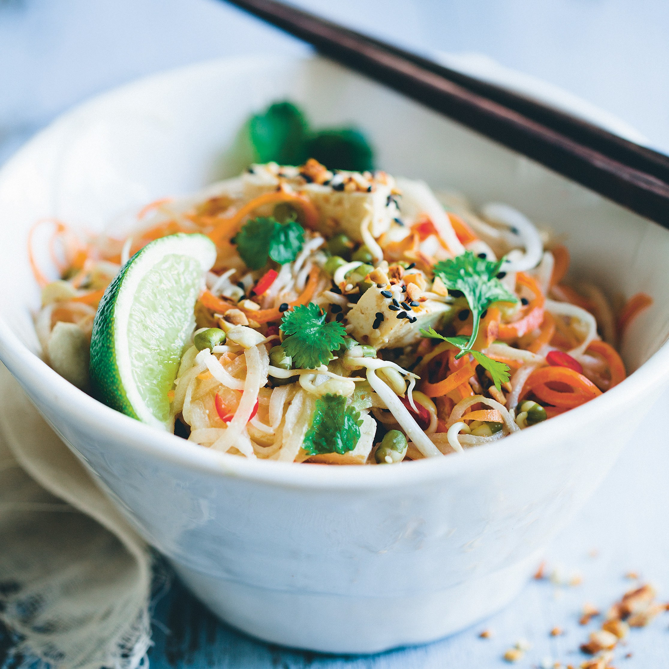 Low Calorie Pad Thai
 zucchini pad thai calories