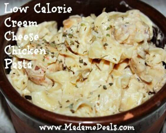 Low Calorie Pasta Recipes With Chicken
 Low Calorie Crock Pot Meals Cream Cheese Chicken Pasta Recipe