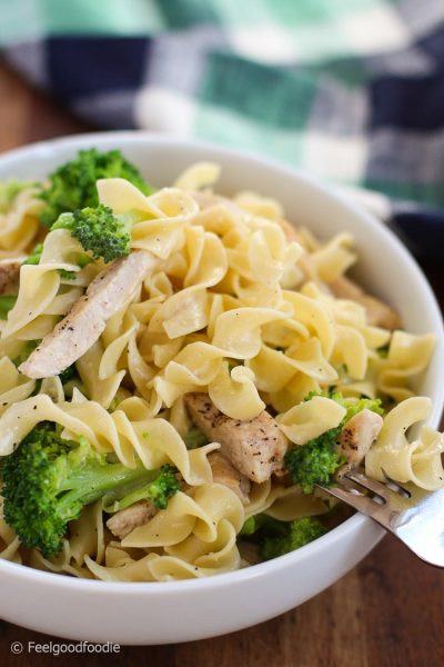 Low Calorie Pasta Recipes With Chicken
 Skinny Chicken & Broccoli Pasta Alfredo