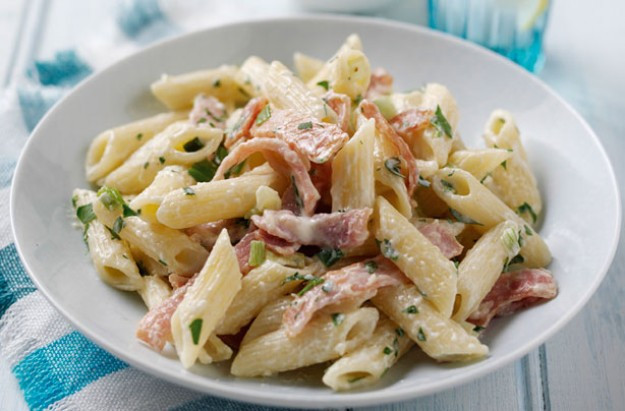 Low Calorie Pasta Recipes With Chicken
 Lower fat penne carbonara recipe goodtoknow