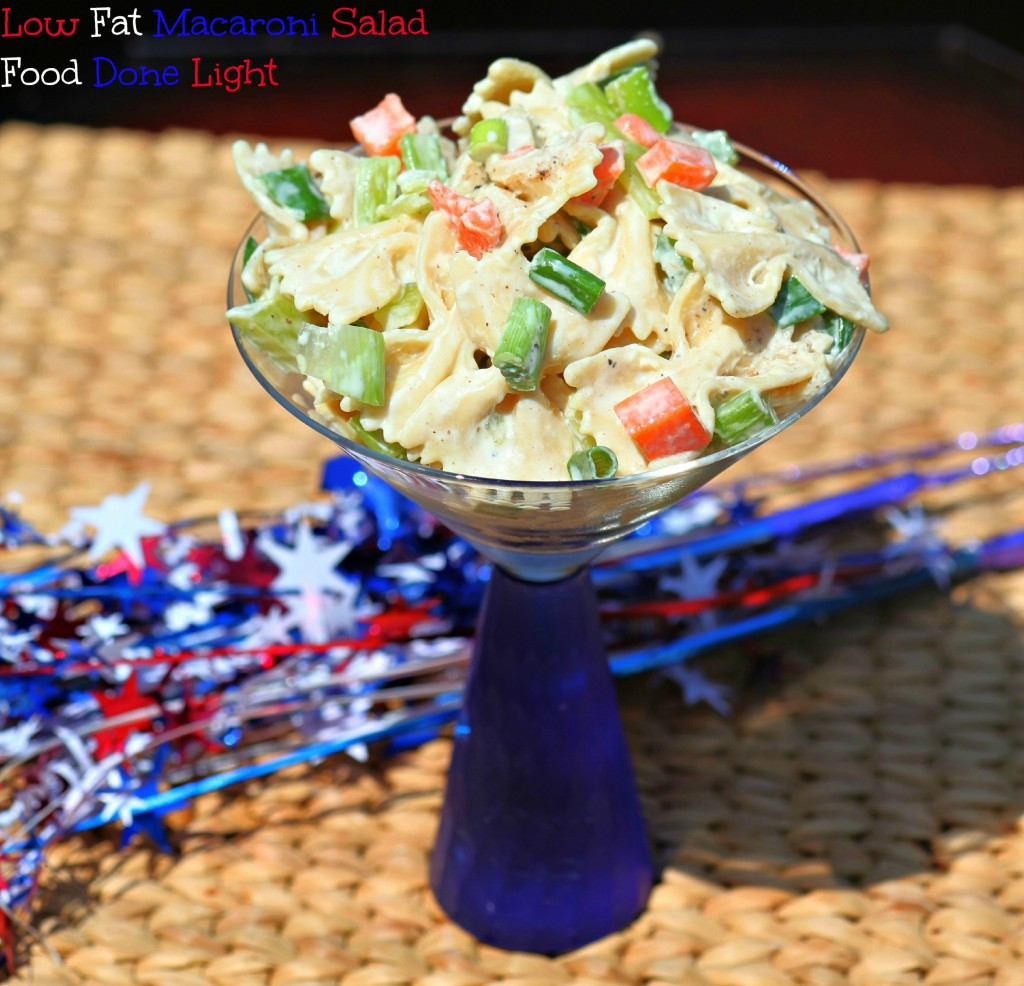 Low Calorie Pasta Salad
 Low Fat Macaroni Salad