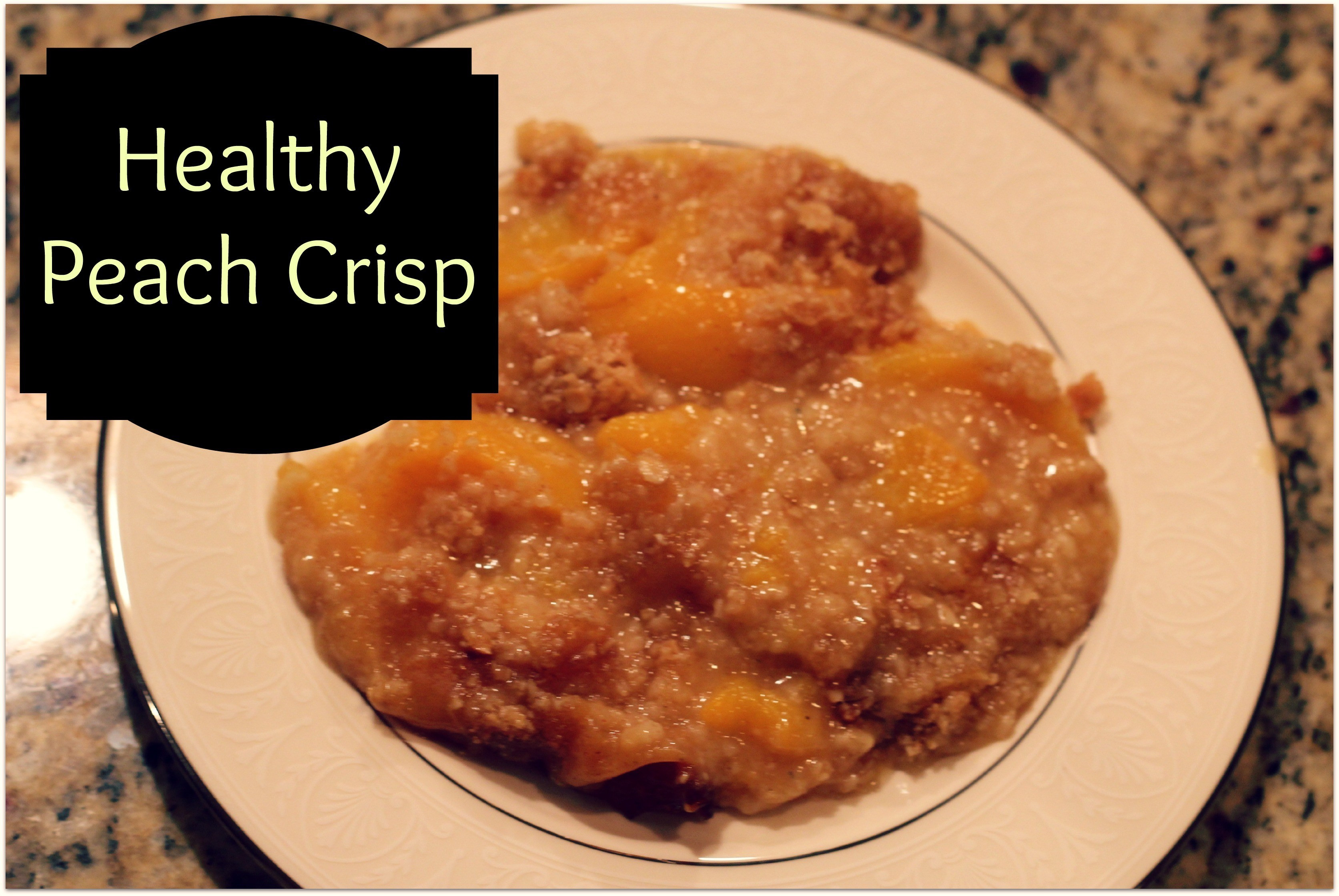 Low Calorie Peach Recipes
 Healthy Peach Crisp Recipe GF Nut free low sugar