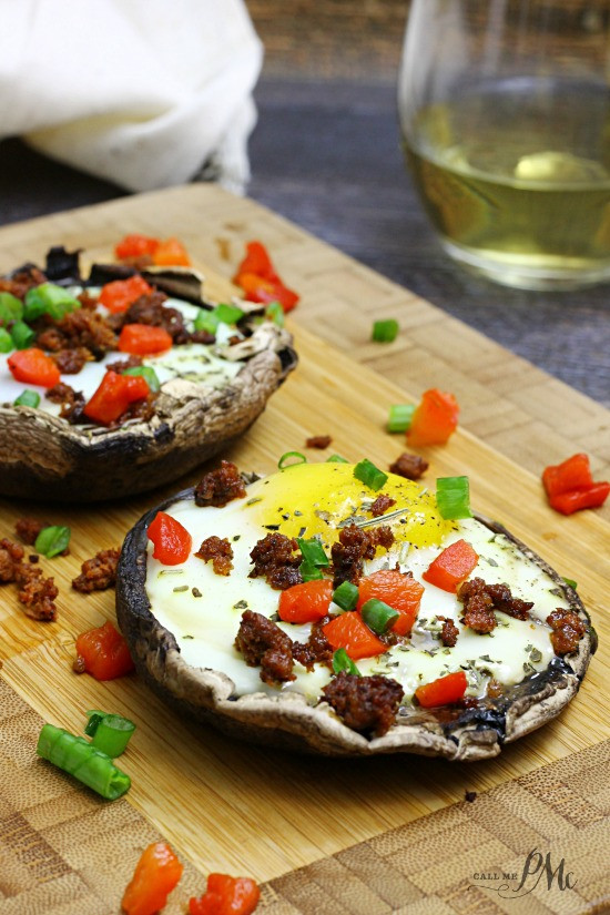 Low Calorie Portobello Mushroom Recipes
 Paleo Stuffed Baked Eggs Portobello Mushrooms Call Me PMc