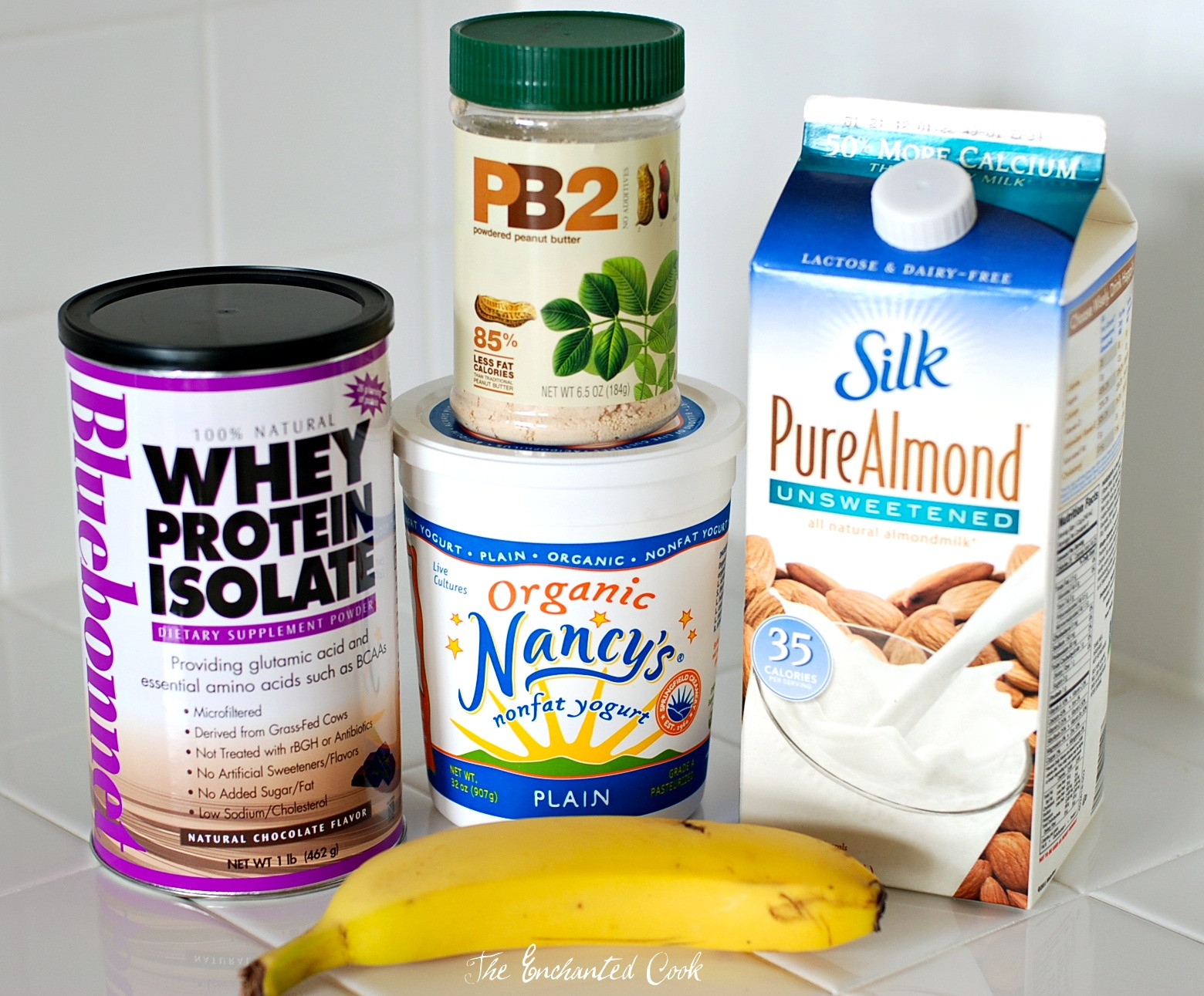 Low Calorie Protein Smoothies
 The Enchanted Cook Chocolate PB and Banana Smoothie