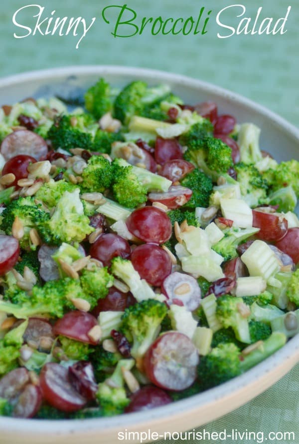 Low Calorie Salads
 Low Calorie Skinny Broccoli Salad Recipe