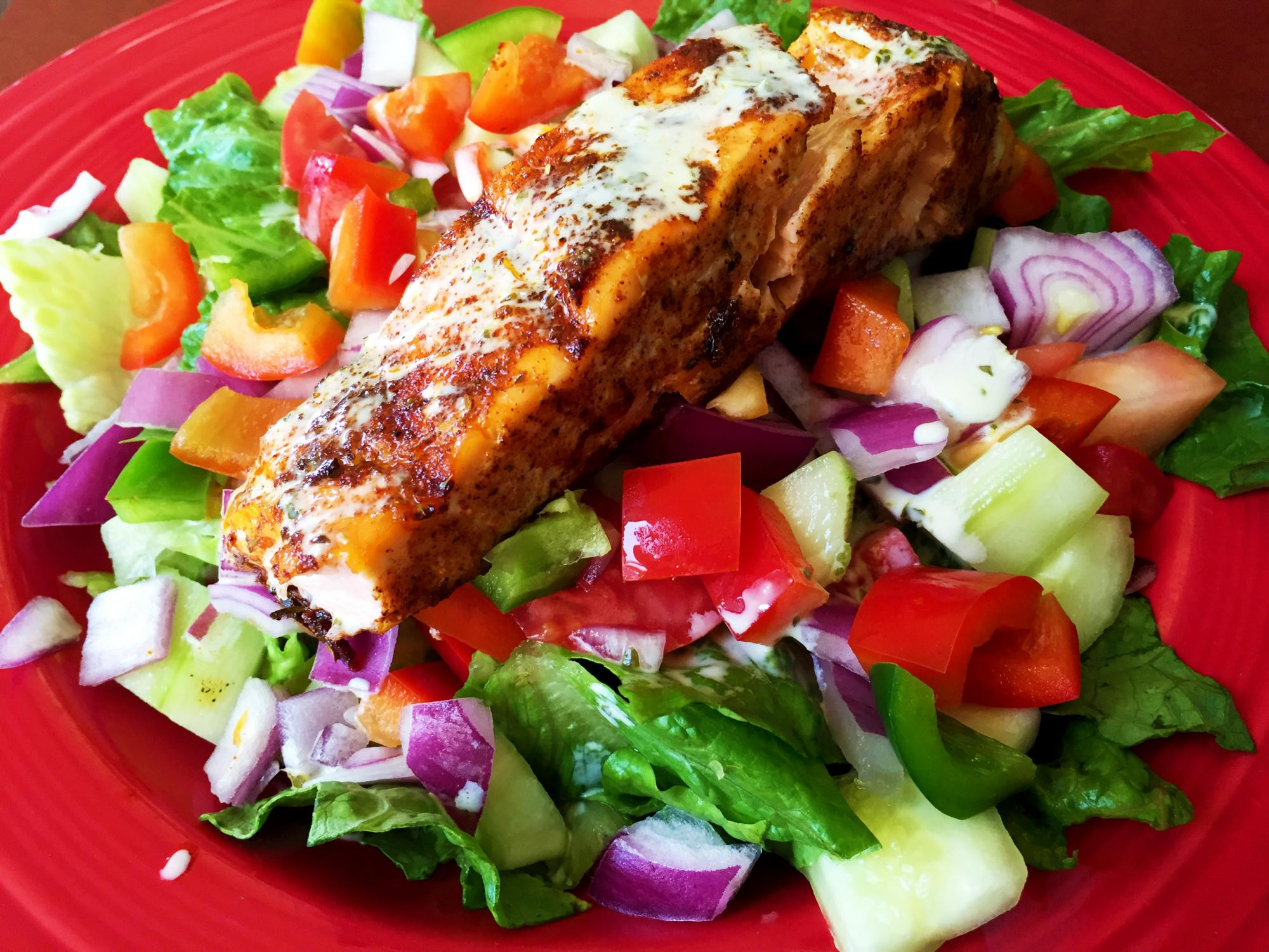 Low Calorie Salmon Recipes
 Low Calorie Post Workout Recipe Blackened Salmon Salad