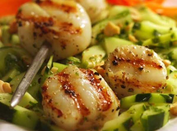 Low Calorie Scallop Recipes
 Lemony Scallops & Cucumber Lowcalorie Dish Recipe