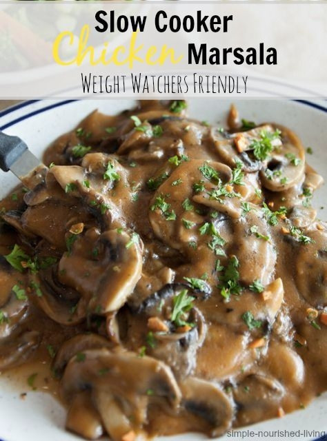 Low Calorie Slow Cooker Chicken Recipes
 Slow Cooker Chicken Marsala simple & delicious low