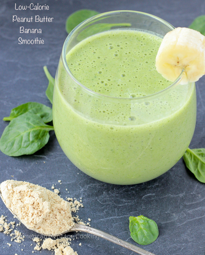 Low Calorie Smoothie Recipes
 Low Calorie Peanut Butter Banana Spinach Smoothie