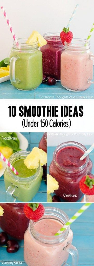 Low Calorie Smoothies Under 100 Calories
 100 Smoothie Recipes on Pinterest