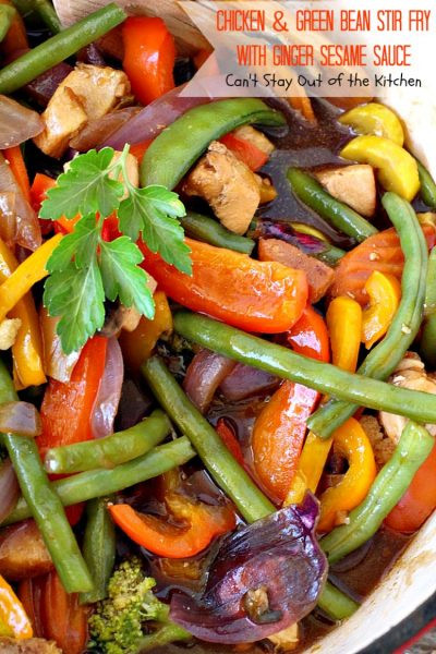 Low Calorie Stir Fry Sauce Recipes
 Chicken and Green Bean Stir Fry with Ginger Sesame Sauce