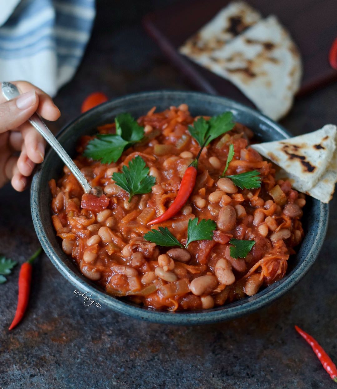 Low Calorie Vegetarian Chili
 Vegan chili recipe with beans