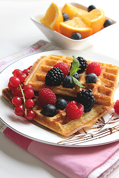 Low Calorie Waffles
 Orange Waffles – Low calorie