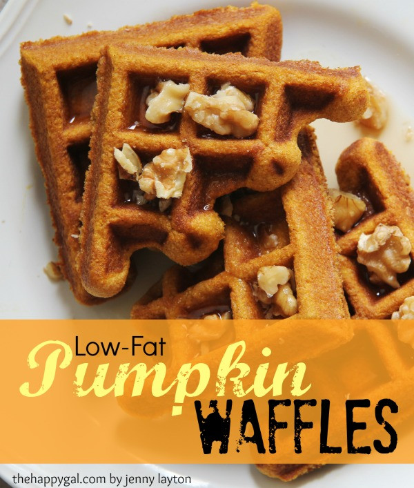 Low Calorie Waffles
 Low Fat Pumpkin Waffles The Happy Gal