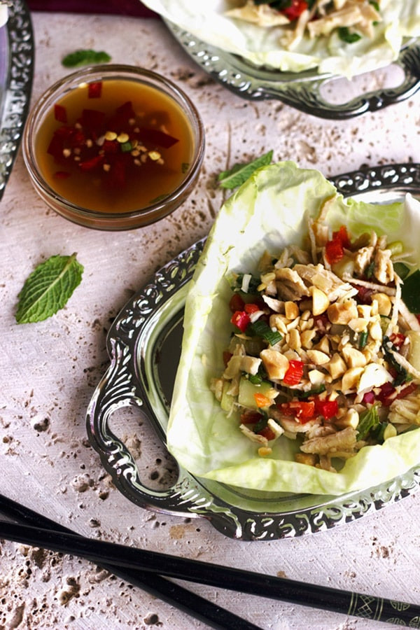 Low Calorie Wrap Recipes
 Larb Gai Lettuce Wraps Recipe GF Low calorie Food