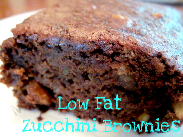 Low Calorie Zucchini Recipes
 Low Fat Zucchini Brownies Moore or Less Cooking Food Blog