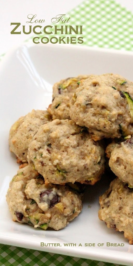 Low Calorie Zucchini Recipes
 LOW FAT ZUCCHINI COOKIES Butter with a Side of Bread