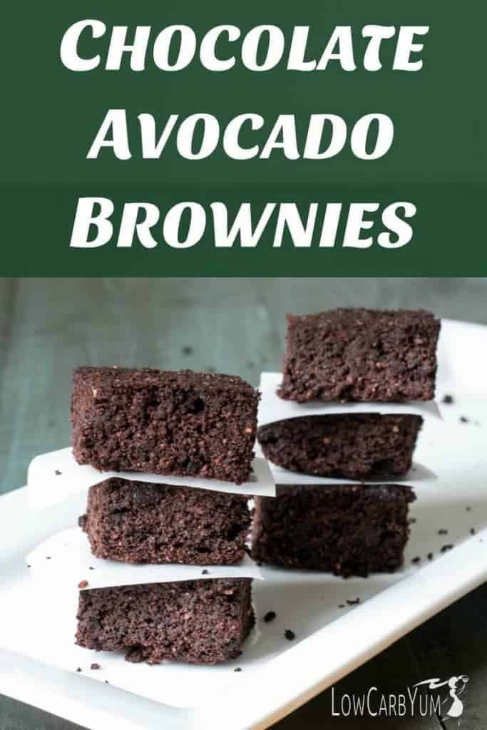 Low Carb Avocado Brownies
 Chocolate Avocado Brownies with No Sugar Added