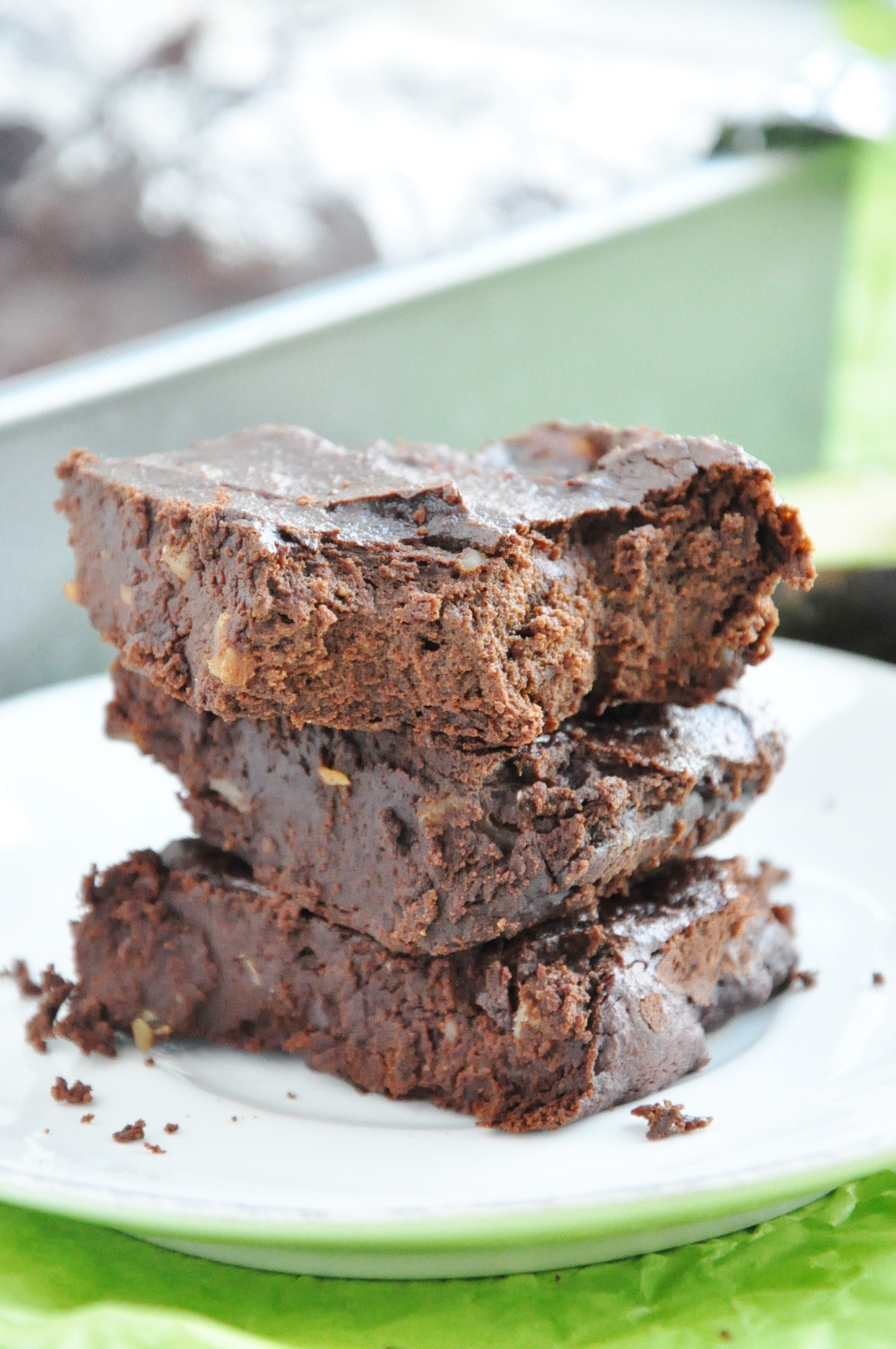 Low Carb Avocado Brownies
 Flourless Avocado Walnut Brownies healthier gluten free