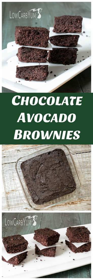 Low Carb Avocado Brownies
 Chocolate Avocado Brownies