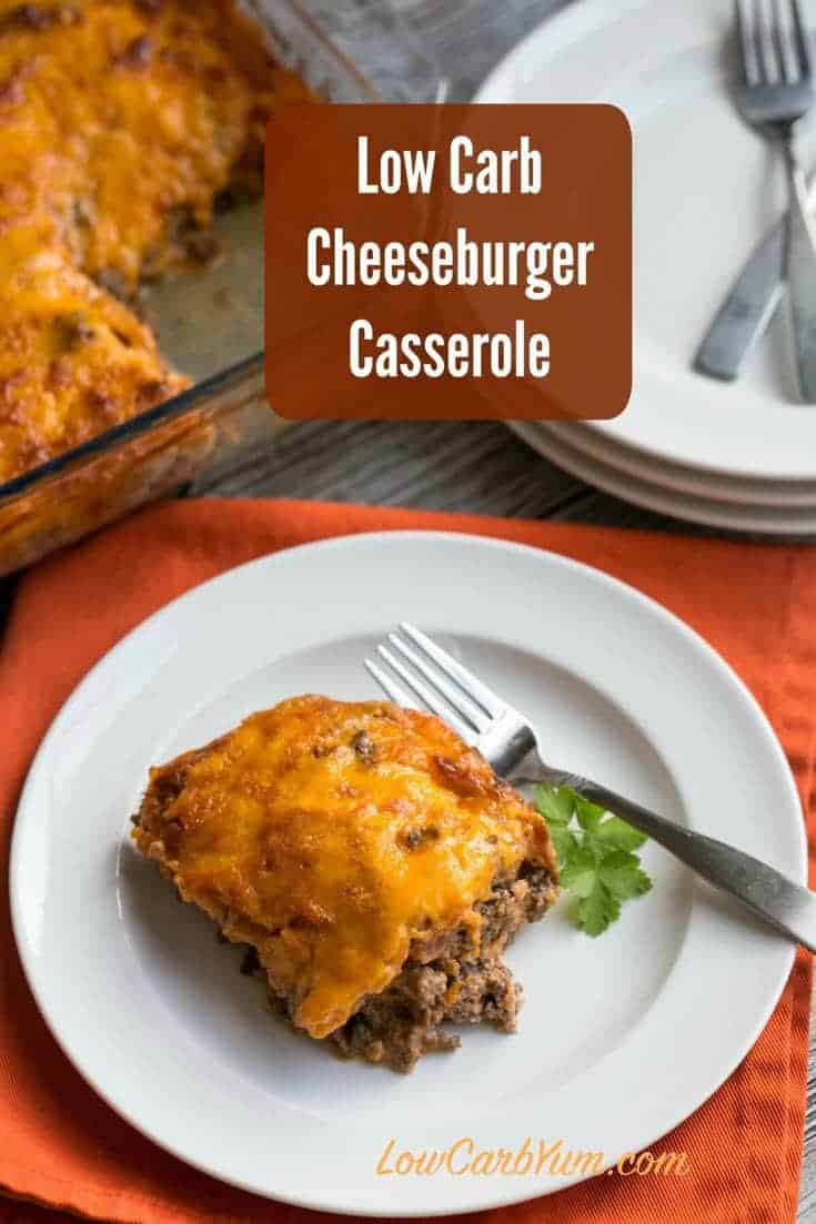Low Carb Bacon Recipes
 Bacon Cheeseburger Casserole Low Carb and Gluten Free