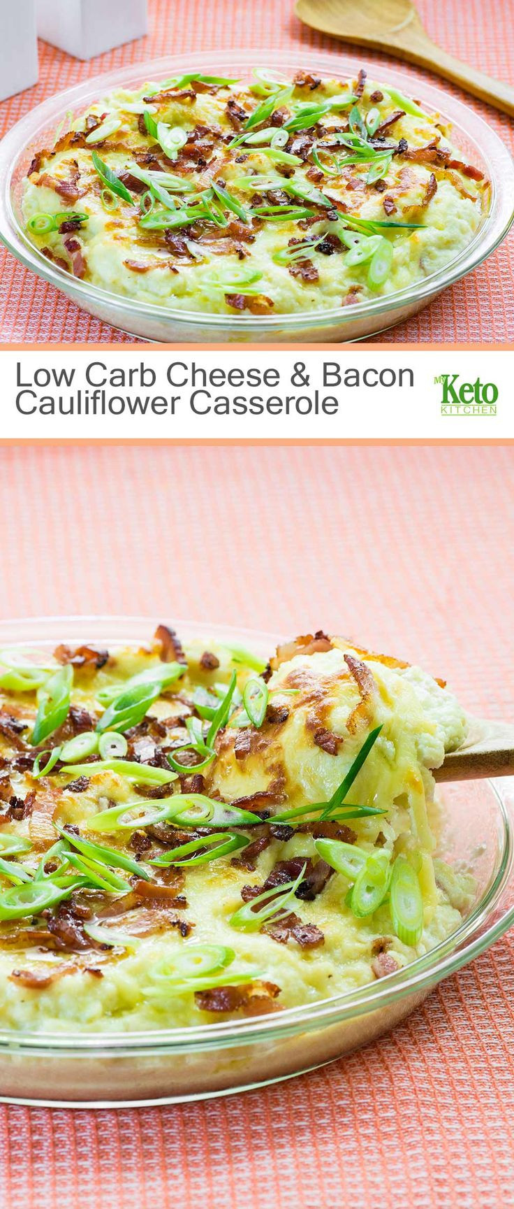 Low Carb Bacon Recipes
 Low Carb Cheese & Bacon Cauliflower Casserole