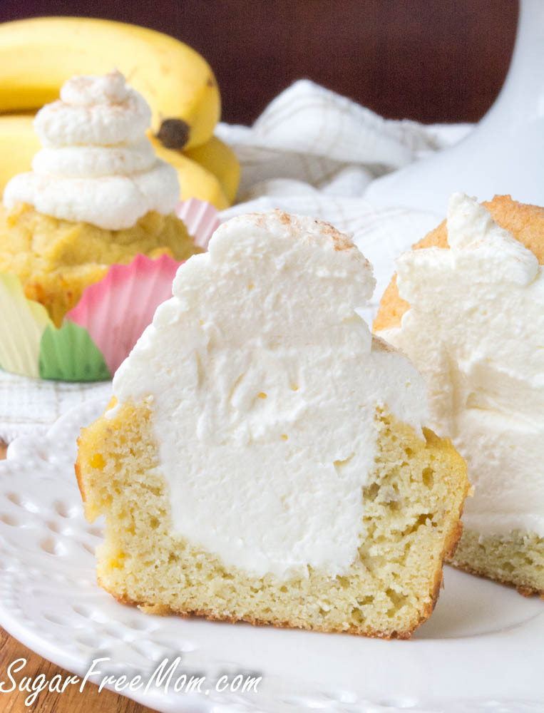 Low Carb Banana Cream Pie
 Low Sugar Low Carb Banana Cream Pie Cupcakes