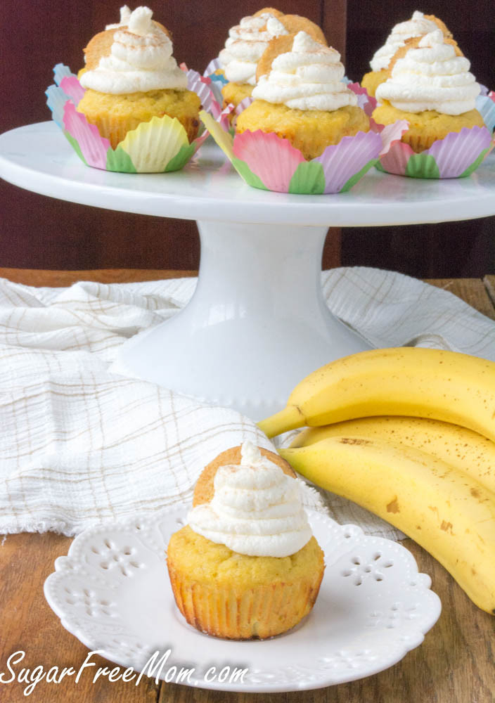 Low Carb Banana Cream Pie
 Low Sugar Low Carb Banana Cream Pie Cupcakes