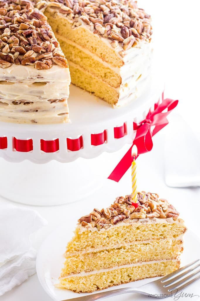 Low Carb Birthday Cake Recipes
 Vanilla Gluten Free Keto Birthday Cake Recipe Sugar Free