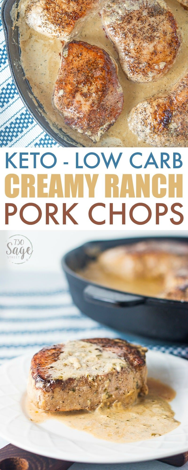 Low Carb Boneless Pork Chop Recipes
 Keto Pork Chops Recipe Creamy Ranch Pork Chops 730