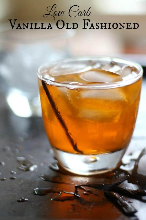 Low Carb Bourbon Drinks
 Vanilla Old Fashioned Cocktail lowcarb ology