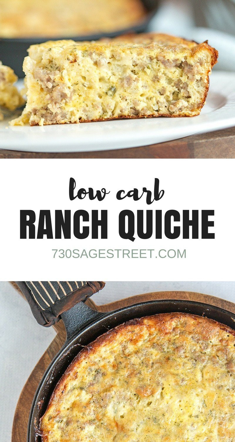 Low Carb Breakfast Quiche
 Breakfast Quiche Easy Low Carb Ranch Egg Casserole 730