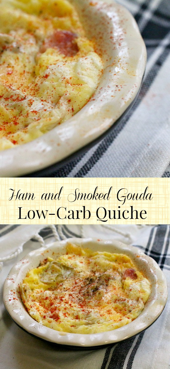 Low Carb Breakfast Quiche
 Ham and Smoked Gouda Low Carb Quiche lowcarb ology