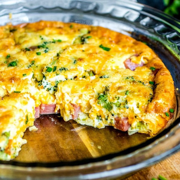 Low Carb Breakfast Quiche
 Low Carb Ham and Cheese Crustless Quiche Home Made