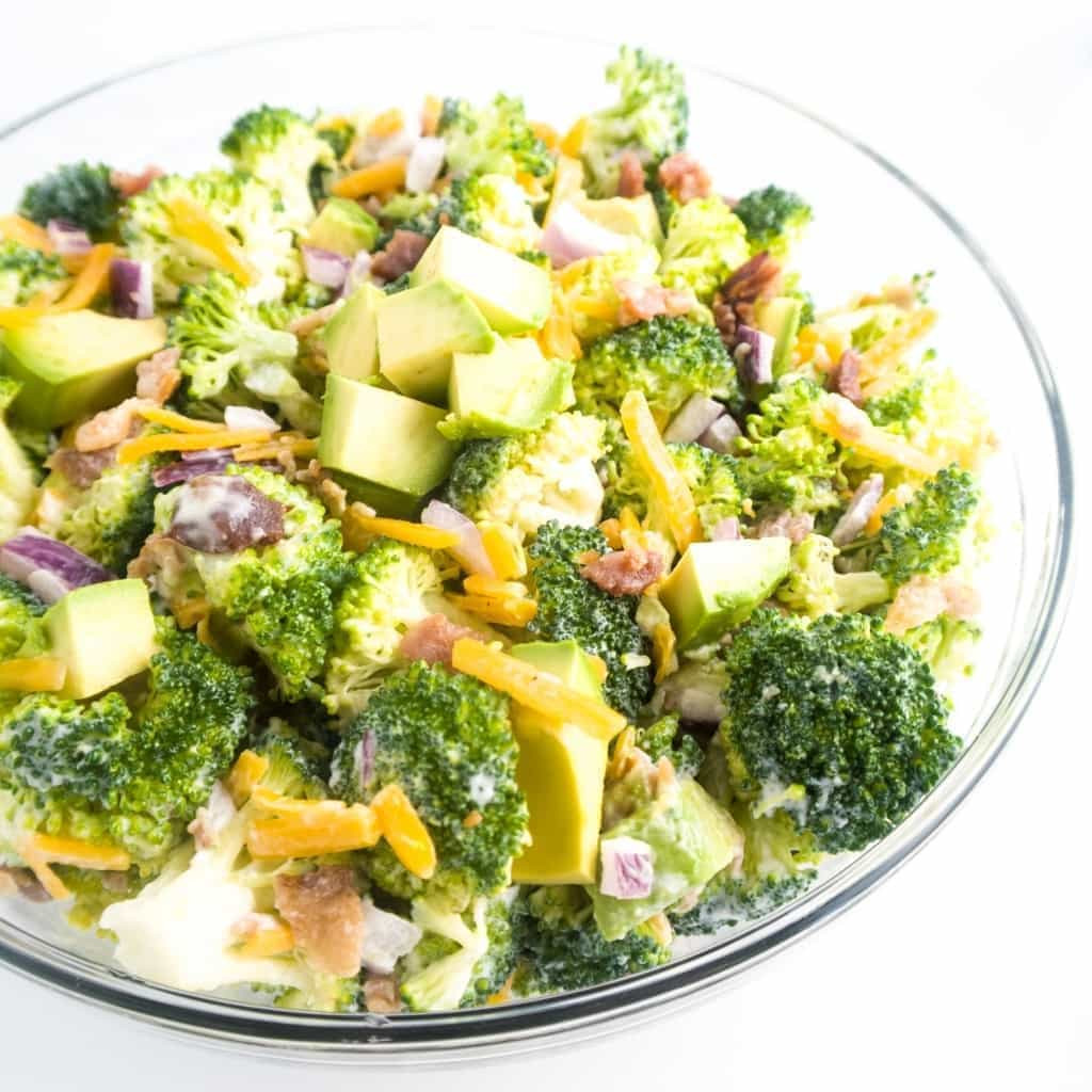 Low Carb Broccoli Salad
 Bacon Avocado Broccoli Salad Low Carb Gluten free