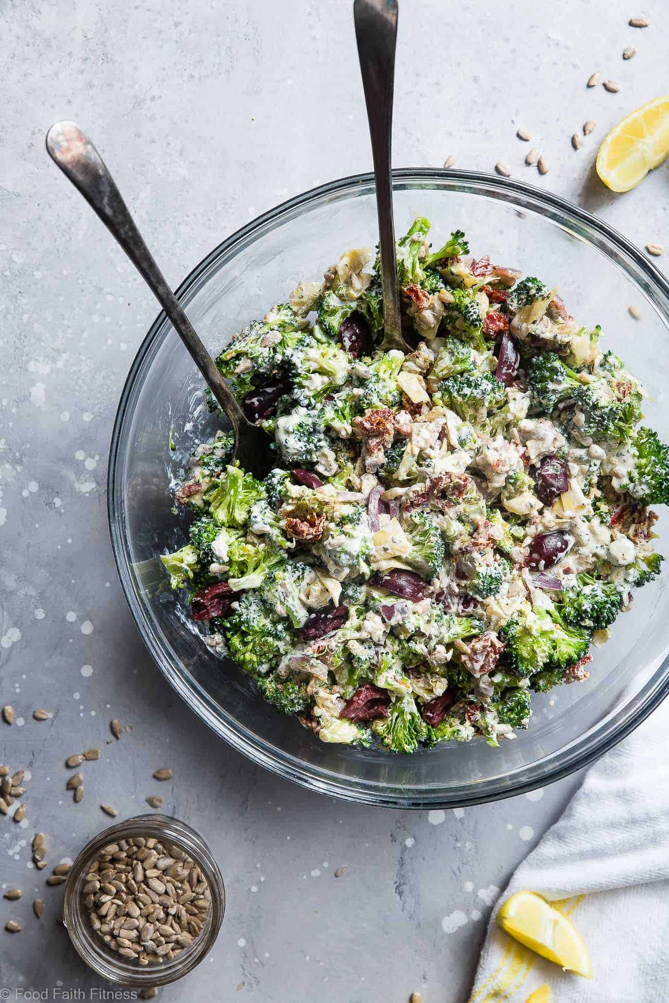 Low Carb Broccoli Salad
 Easy Mediterranean Low Carb Broccoli Salad