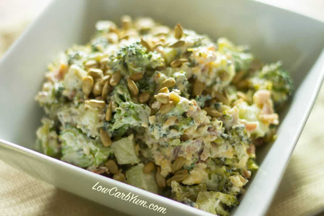 Low Carb Broccoli Salad
 Bacon Cheddar Broccoli Salad