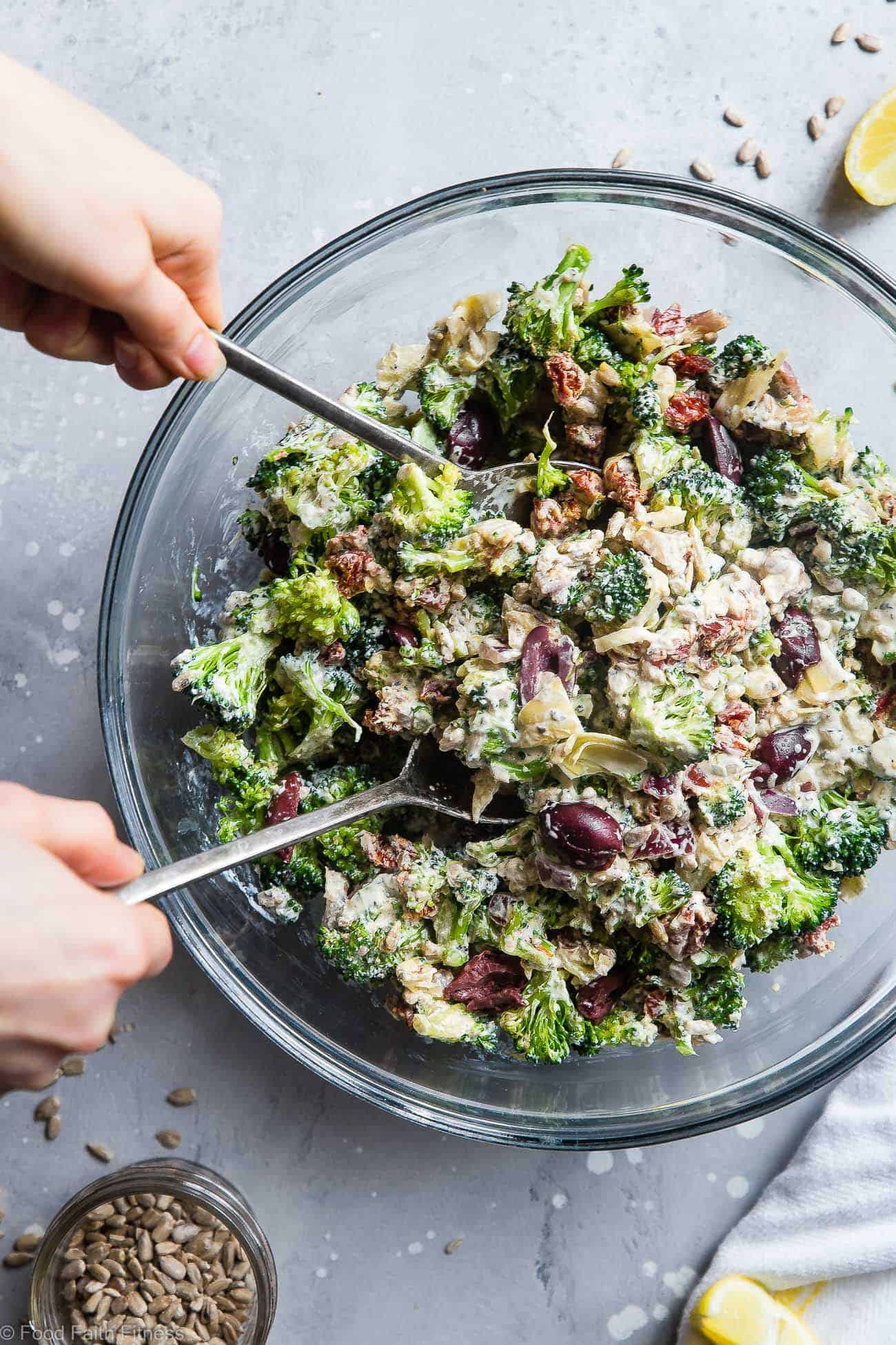 Low Carb Broccoli Salad
 Easy Mediterranean Low Carb Broccoli Salad