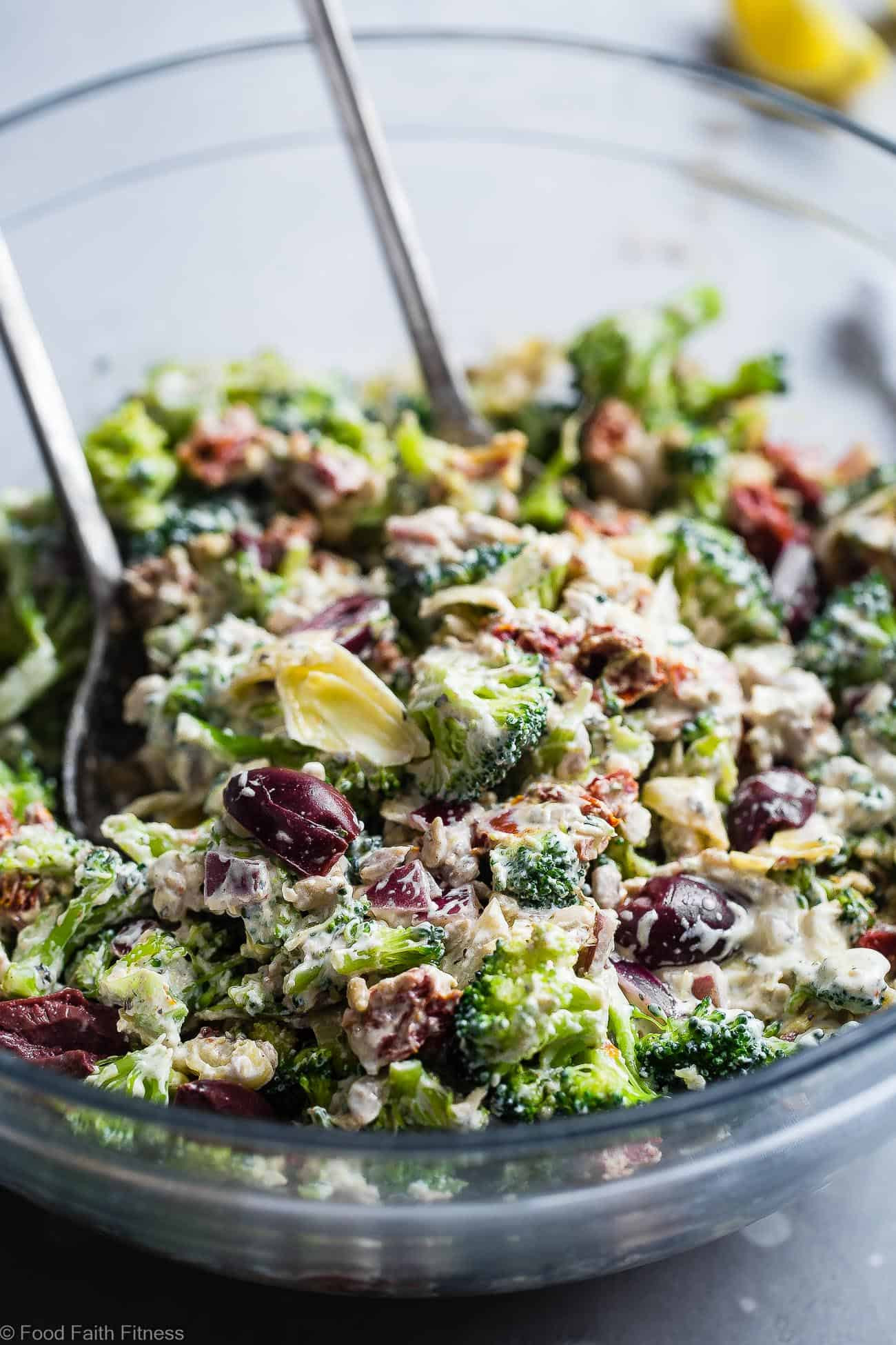 Low Carb Broccoli Salad
 Easy Mediterranean Low Carb Broccoli Salad