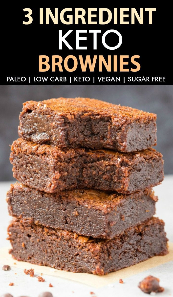 Low Carb Brownies Almond Flour
 Fudgy Keto Low Carb Brownies Paleo Vegan Sugar Free