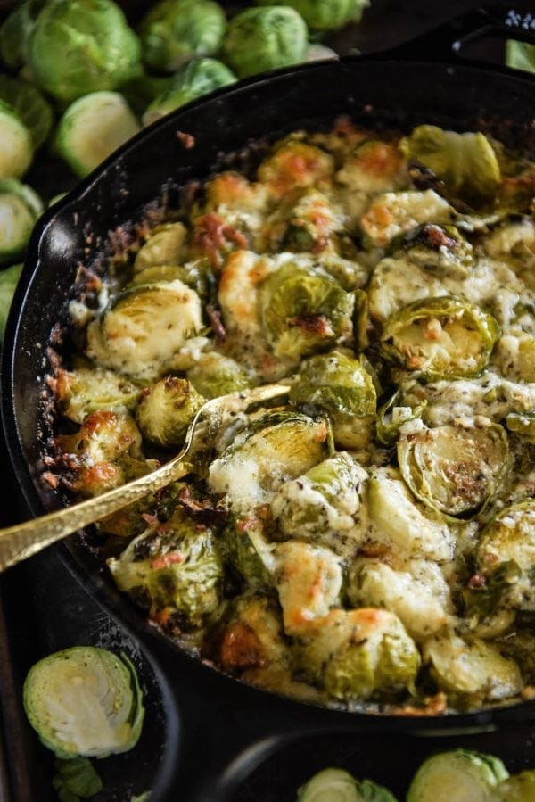 Low Carb Brussel Sprout Recipes
 Creamy Brussels Sprouts Bake