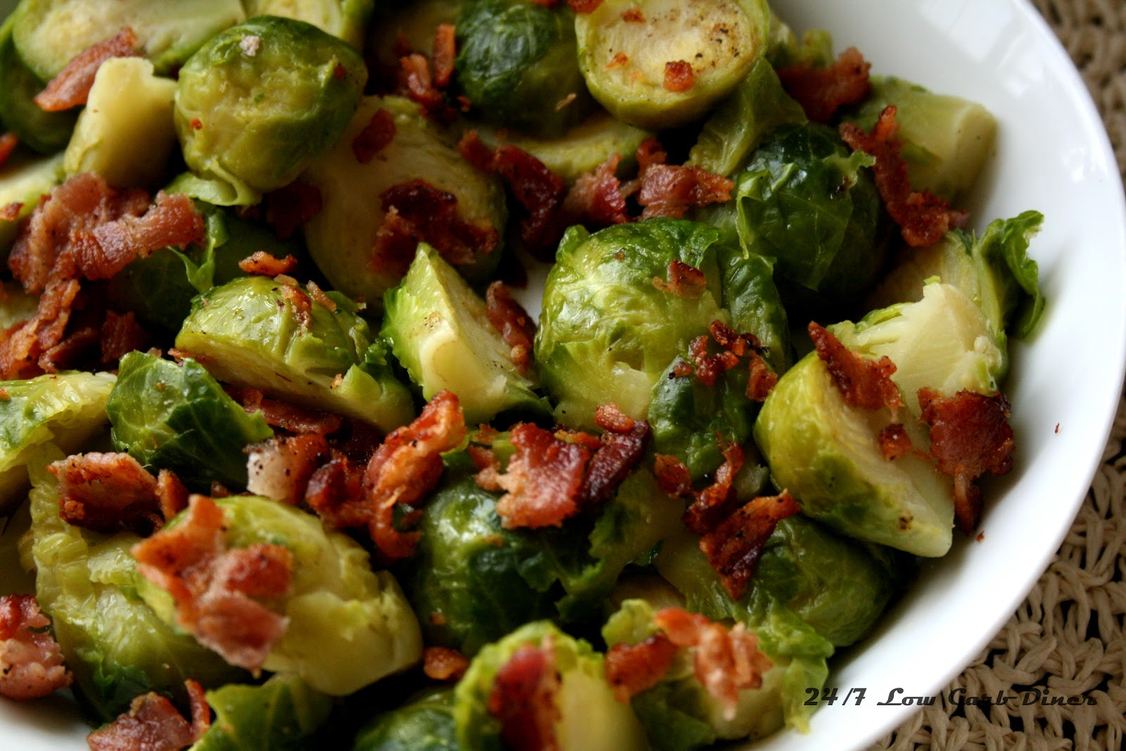 Low Carb Brussel Sprout Recipes
 24 7 Low Carb Diner Bacon Brown "Sugah" Brussels