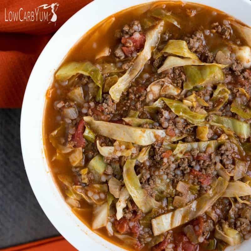 Low Carb Cabbage Recipes
 Unstuffed Cabbage Soup Recipe Easy Low Carb Meal