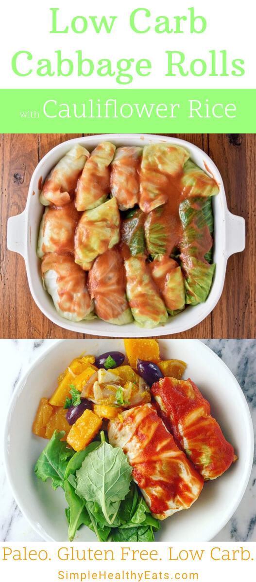 Low Carb Cabbage Rolls
 Healthy Stuffed Cabbage Rolls Low Carb Cauliflower Rice
