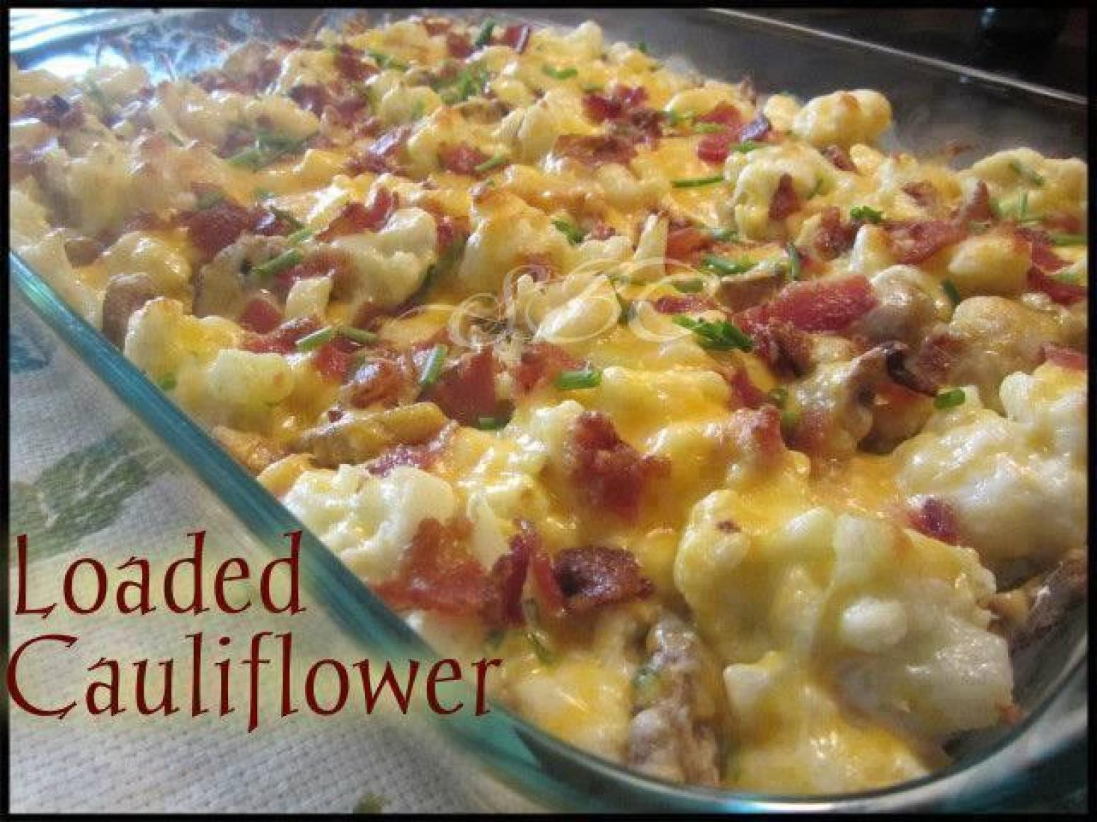 Low Carb Cauliflower Recipes
 Loaded Cauliflower and it s low carb Recipe