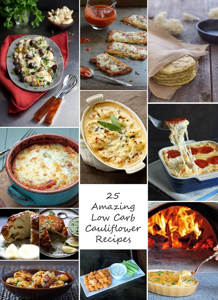 Low Carb Cauliflower Recipes
 25 Amazing Low Carb and Gluten Free Cauliflower Recipes