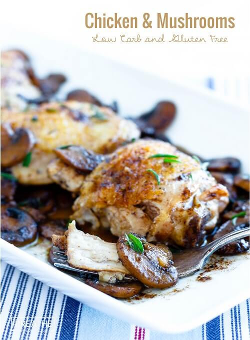 Low Carb Chicken And Mushroom Recipes
 Skillet Chicken & Mushrooms Low Carb & Paleo